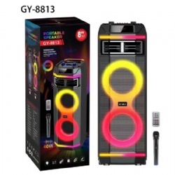 Dual 8 inch battery Bluetooth speaker