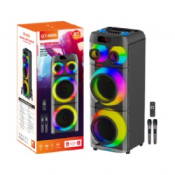 Dual 8 inch battery Bluetooth speaker