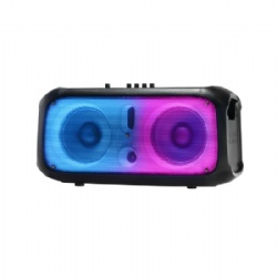 Double 6 inch Bluetooth speaker with strap