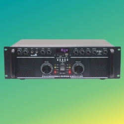 Professional power amplifier with Bluetooth, USB and FM radio